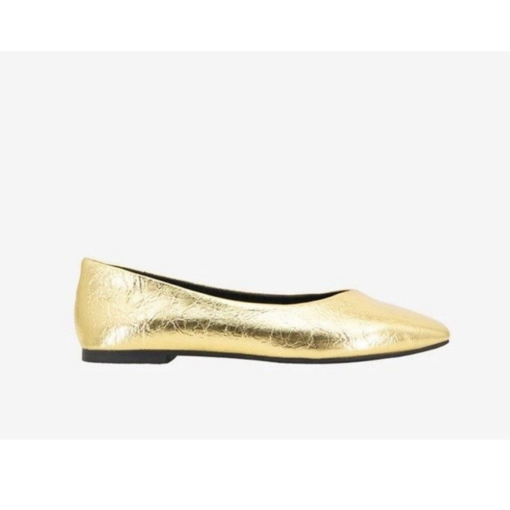 Johana Kenneth Cole Flat Gold Women's Shoes In new Condition Size 6 - Picture 2 of 4